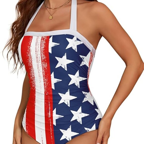 One Piece Swimsuit Women Tummy Control Swimwear - Picture 4 of 4